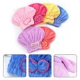thumbnail image 3 of Lierteer 6 Colors Microfiber Solid Quickly Dry Hair Hat Hair Turban Women Head Wrap Hat, 3 of 6