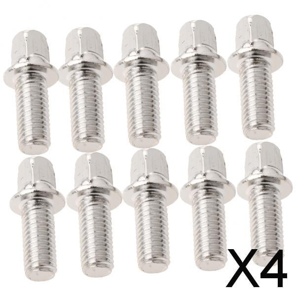 Conjunto de 10 tornillos de Montaje Baoblaze para pedal de batería Profesional en Acero Inoxidable 4 piezas