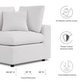 thumbnail image 6 of Modular Lounge Sofa Corner Chair, White, Fabric, Modern Contemporary, Outdoor Patio Balcony Cafe Bistro Garden Furniture Hotel Hospitality, 6 of 6
