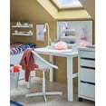 thumbnail image 4 of Children’s desk chair with pad, white/turquoise, 4 of 7