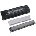 thumbnail image 2 of 24 Hole Tremolo Harmonica, Portable C Key Harmonica, Clear Pronunciation For Students Adult, 2 of 8