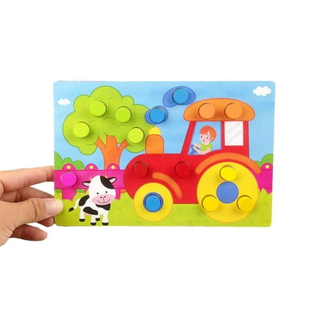 - Wooden Color Cognition Board Puzzle Color Match Game Educational Toys for Early Education Baby Toys