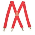 thumbnail image 2 of 1.4 inch Adjustable Vintage Suspenders for Men 4 Metal Snap Bronze Hooks Braces, 2 of 7