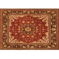 thumbnail image 1 of Ahgly Company Indoor Rectangle Medallion Orange Traditional Area Rugs, 4' x 6', 1 of 1