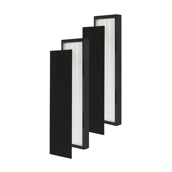 Nispira True HEPA Filter C Replacement for Germ Air Purifier FLT5000 AC5000 AC5250 Black Decker BXAP040 BXAP250 Idylis IAP-GG-125 2 Packs