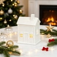 thumbnail image 5 of WYBXZ Christmas Village House Decor, Ceramic LED Lighted Tabletop Accent for Winter, 5 of 7