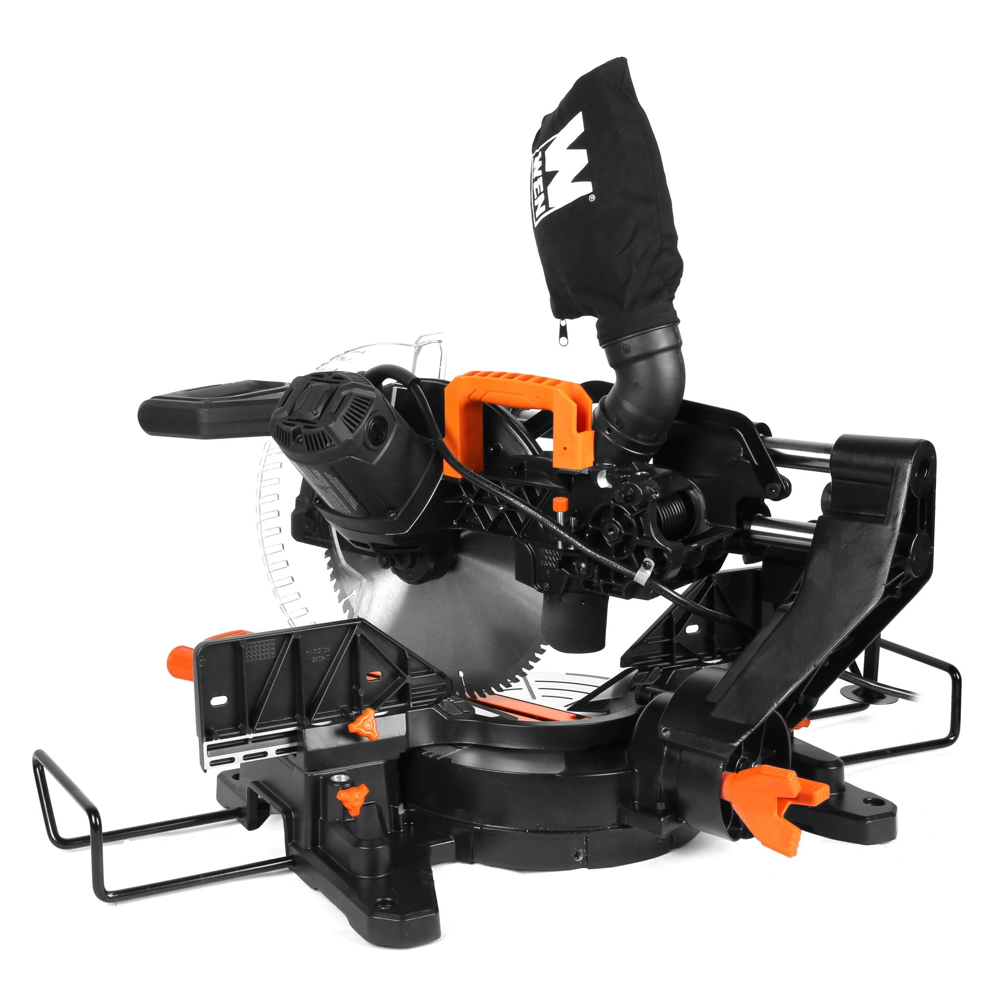 WEN 15-Amp 12-Inch Dual Bevel Sliding Compound Miter Saw with LED Cutline