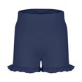 thumbnail image 4 of Tanghaowl Girls Athletic Ruffle Shorts High Waisted Yoga Dance Shorts Comfy Workout Gymnastics Shorts Girls Playground Shorts, 4 of 5