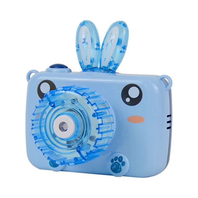 B Automatic Bubble Blower Camera Toy For Children Music Sound Outdoor Play 100Ml Capacity 3 Aa Batteries Needed Rabbit Design Birthday Party Fun Shutter Effect