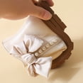 thumbnail image 5 of BRGZLK Kids Girls Princess Dress Boots 2026 Fashion Cute Pearl Bowknot Non-Slip Booties Casual Comfortable Outdoor Ankle Boots with Zipper, Birthday Wedding Shoes Beige 10-10.5 Years, 5 of 9