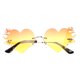 thumbnail image 1 of KAKOWELY Gafas de sol de moda Gafas de sol de moda con forma de corazón Gafas de sol de corazón para mujeres y niñas, 1 of 4