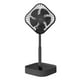 thumbnail image 2 of RKSTN portable fan Portable Pedestal Fan - Foldaway Standing Fan Foldable Desk Fan Wireless Use 1200Mah Rechargeable Battery Control Telescopic 3Speed Quiet Fan For Home Kitc, 2 of 7