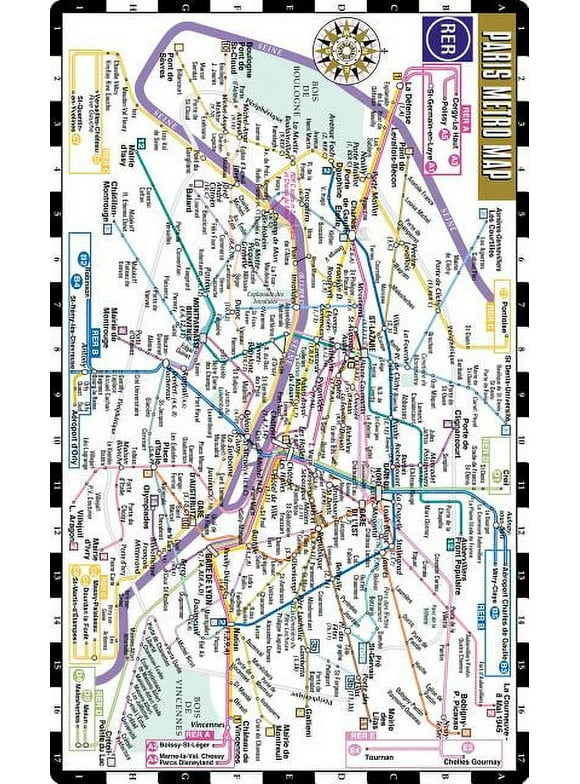 Michelin Streetwise Maps: Streetwise Paris Metro Map - Laminated Metro Map of Paris, France (Other)