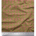 thumbnail image 1 of Soimoi Silk Fabric Leaves & Floral Clip Art Fabric Prints By Yard 42 Inch Wide, 1 of 1
