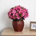 thumbnail image 3 of Nearly Natural Pink Azalea with Vase Artificial Flower, 3 of 3