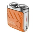 thumbnail image 1 of (Orange)Men Electric Shaver IPX7 Waterproof Type C Rechargeable Mini Travel Rotary Razor Portable Hair Beard, 1 of 5
