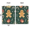 thumbnail image 5 of FORMRS Acrylic Clipboard with Low Profile Clip Standard A4 Letter Size, 12.5" x 9", Brown Christmas Gingerbread, 5 of 8