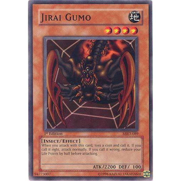 YuGiOh Metal Raiders Common Jirai Gumo MRD-089
