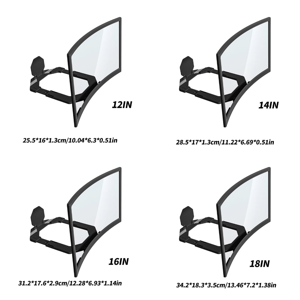 Clear Mobile Screen Magnifier Curved Anti Fatigue Visuals