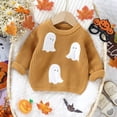 thumbnail image 5 of Afdoent Girls Sweaters Toddler Halloween Ghost Knitted Sweater Kids Cute Fall Long Sleeve Pullover Tops 18-24 Months, 5 of 9