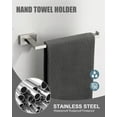 thumbnail image 4 of Wowow 5-Piece Brushed Nickel Decorative Bathroom Hardware Set with Towel Bar,Toilet Paper Holder and Robe Hook, 4 of 5