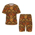 thumbnail image 1 of Fotbe Chicken And Rooster Pijama Estampada de 2 Piezas para Niños – Ropa de Dormir de Manga Corta Cómoda para Niños y Niñas, Camiseta y Shorts de Algodón-4X-Large, 1 of 6
