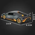 thumbnail image 6 of 1:24 Lamborghinis Huracan STO Alloy Sports Car Model Diecast Sound Light Mini Car Toys Lifting Tail Children Gifts Car Model, 6 of 9