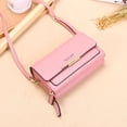 thumbnail image 3 of Bolso de cuero Zulema Rosado Embrague de hombro para mujer, 3 of 8
