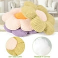 thumbnail image 4 of Deago Flower Shaped Throw Pillow, Butt Cushion, Floor Pillow,Seating Cushion, Room Decor & Plush Pillow for Bedroom Sofa Chair (Purple,15.7"), 4 of 8