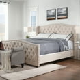 thumbnail image 5 of Jennifer Taylor Home Marcella Tufted Wingback King Bed Sky Neutral, 5 of 10