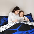 thumbnail image 5 of Castle Fairy Kids Abstract Gamer Twin Comforter Sets,Futuristic Geometric Bedding Set, 5 of 8
