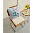 thumbnail image 4 of Waterproof Outdoor Throw Pillows with Inserts 16"x16" Set of 2,Ocean Coastal Soft Decorative Pillowcases for Couch Bedroom,Nautical Anchor Jellyfish Coral Seahorse Pillow Covers for Sofa Living Room, 4 of 8