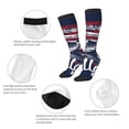 thumbnail image 3 of Sigee Mallard Duck With American Flag for Socks for Men Women Socks Stocking Compression Socks, 3 of 6