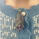 thumbnail image 3 of Collar de piedra natural para mujer Sonducket con colgante único de cadena verde, 3 of 6