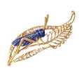 thumbnail image 2 of Chic Crystal Rhinestone Leaf Saltamontes Locust Pin Broche - Azul Sunnimix Broche de saltamontes, 2 of 8