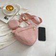 thumbnail image 4 of Bolsos Cruzados Para Niñas Love Heart Shaped Messenger Bag Tela Satchel Bolsas Bolsos pequeños (Rosa) Ehuebsd Para Estrenar, 4 of 9