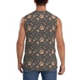 thumbnail image 4 of Fotbe Animal Paw Men's Camiseta sin Mangas Estampada para Hombres, Playera Casual para Gimnasio, Entrenamiento, Playa-Medium, 4 of 7