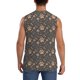 thumbnail image 4 of Fotbe Animal Paw Men's Camiseta sin Mangas Estampada para Hombres, Playera Casual para Gimnasio, Entrenamiento, Playa-Small, 4 of 7