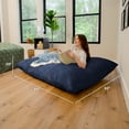 thumbnail image 3 of Big Joe Turnabout 3-in-1 Convertible Bean Bag Chair, Midnight Blue, 3 of 7