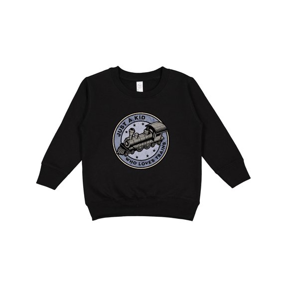 Inktastic Steam Train Kid Who Loves Trains Toddler Sweatshirt