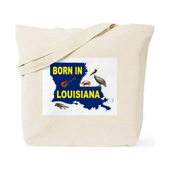 CafePress - LOUISIANA BORN Tote Bag - Unisex Canvas Tote Bag, Beige, 1-Piece