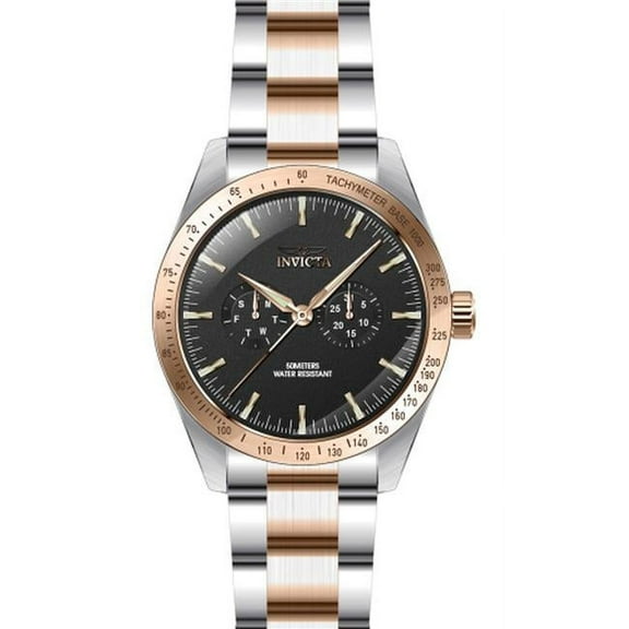 Invicta Men's 45977 Specialty Quartz Multifunction Black Dial Bracelet Watch