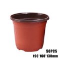 thumbnail image 1 of CAROOTU 50/100 Pcs Plastic Nursery Pot Double Color Plant Seedling Holder Raising Nutrition Block Pot, 1 of 6