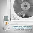 thumbnail image 5 of Hike Crew 14" RV Roof Vent Fan, 12V, 10-Speed, White, 5 of 8