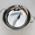 thumbnail image 2 of Thicken Stainless Chinese Hot Pot, Single-layer Dual Site, Household Cookware 30cm, 2 of 6