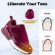thumbnail image 4 of FitVille Zapatos para caminar de pie ancho para mujer, zapatos deportivos ajustables, fáciles de poner y quitar para pies anchos, zapatillas ligeras, 4 of 5