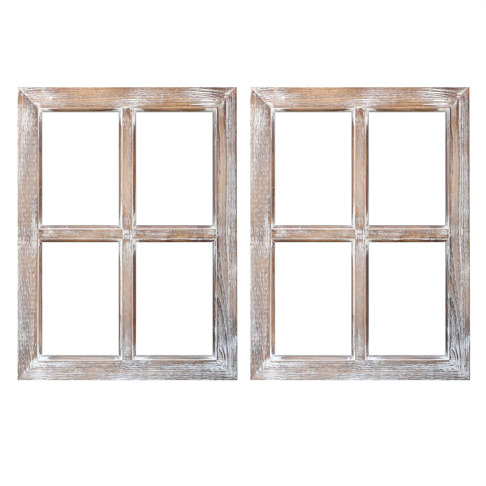 SET of 2 Window Frames (No Glass,Rustic Barwood Home Decor/ Indoor ...