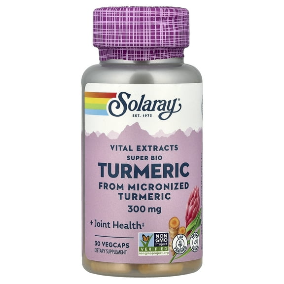 Solaray Vital Extracts Super Bio Turmeric, 300 mg, 30 VegCaps