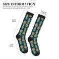 thumbnail image 4 of Sikiie Colorful Pineapples 1 Pairs Compression Socks for Men and Women 15-20 mmHg Running Support Socks, 4 of 7