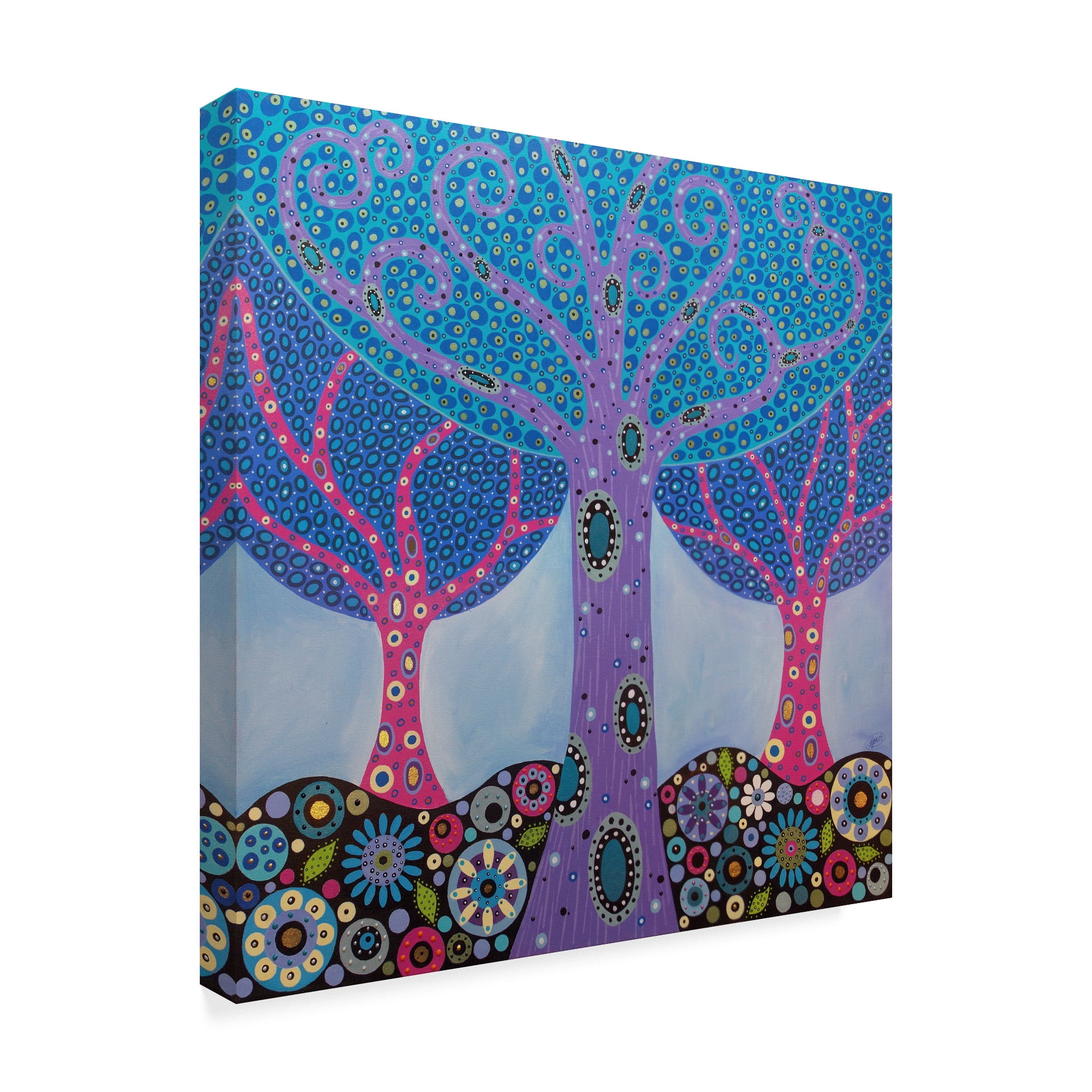 Trademark Fine Art 'Wishing Trees' Canvas Art by Lynn Hughes